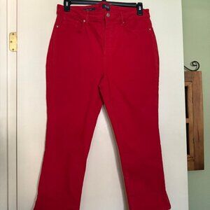 NYDJ 16 petite Red Sheri Slim jeans